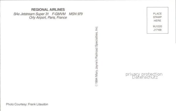 Flugzeuge Zivil Regional Airlines BAe Jetstream Super 3 – Bild 2