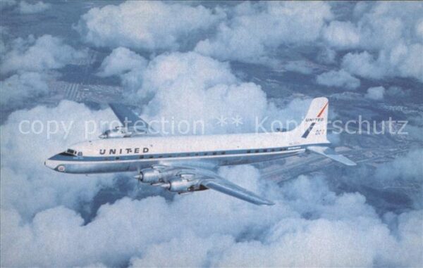 Flugzeuge Zivil United Air Lines Douglas DC-7 Coach Mai