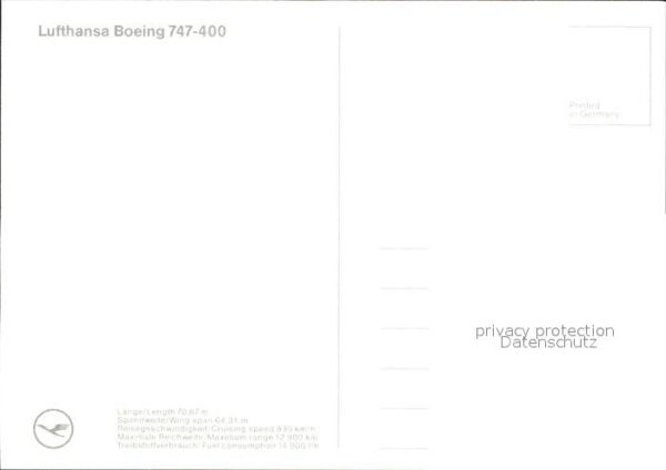 Lufthansa Boeing 747-400 – Bild 2