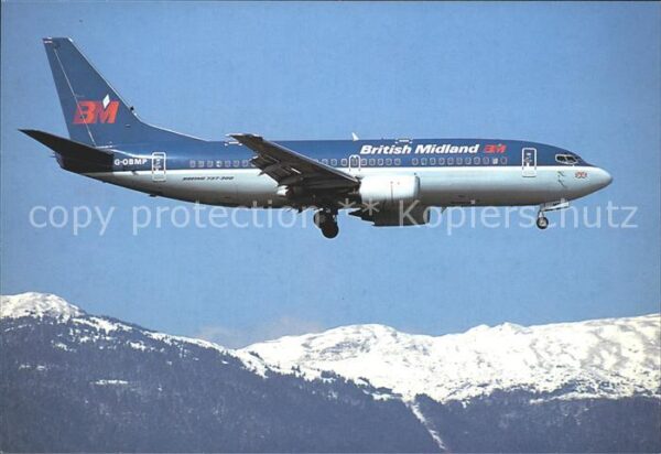 Flugzeuge Zivil British Midland Boeing 737-3Q8 G-OBMP