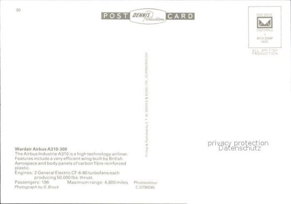 Flugzeuge Zivil Wardair Airbus A310-300 – Bild 2