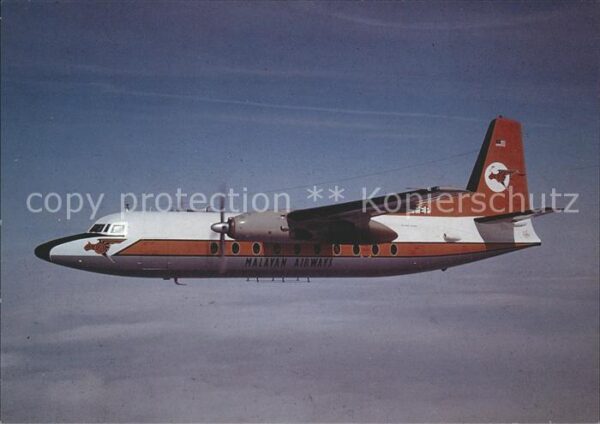Flugzeuge Zivil Malayan Airways Fokker F-27 Mk200 PH-FE