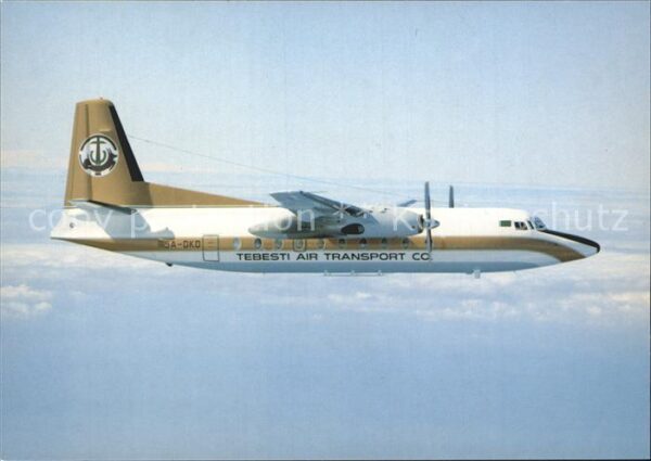 Flugzeuge Zivil Tebesti Air Transport Co. Fokker F27 Mk