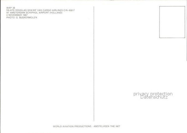 Flugzeuge Zivil EAS Cargo Airlines Douglas DC8-55F 5N-A – Bild 2