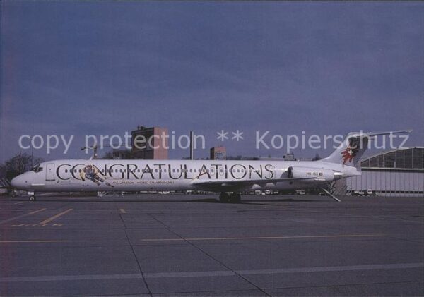 Flugzeuge Zivil Crossair Congratulations Anja Pärson Mc