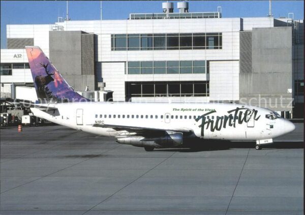 Flugzeuge Zivil Frontier Airlines Deer Tail Boeing 737-