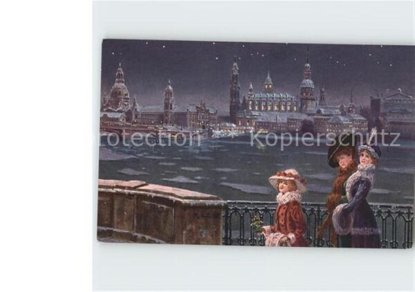 Dresden Blick von der Marienbrücke