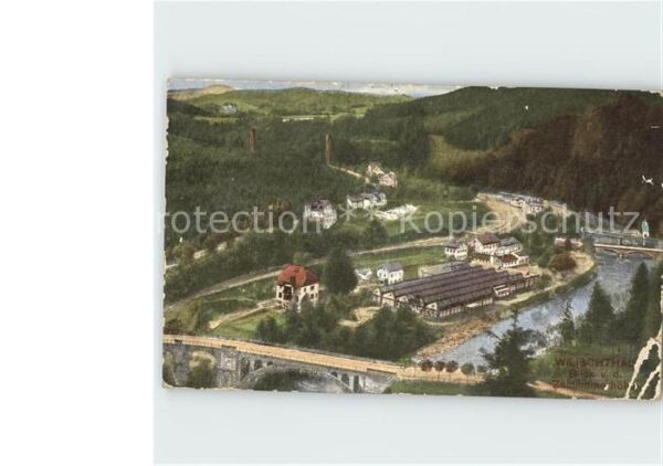 Wilischthal Blick von der Zschlmmerhöhe Bahnpost