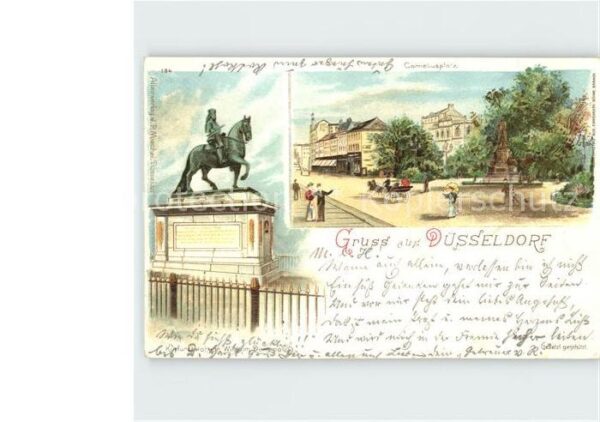 Duesseldorf Corneliusplatz Kurfürst Johann Wilhelm