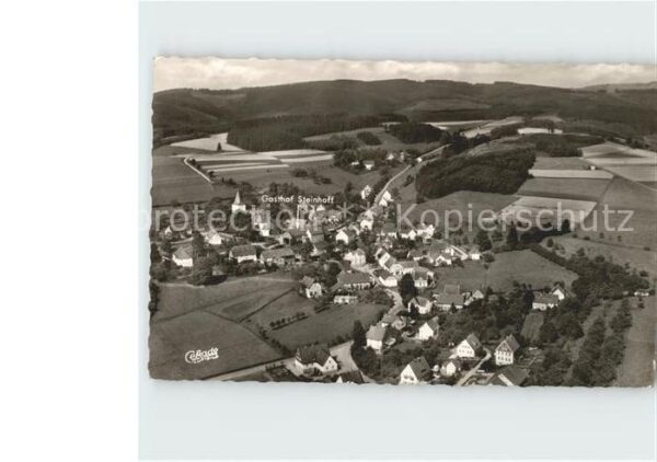 Schoenholthausen Fliegeraufnahme Gasthof Fremdenheim Ste