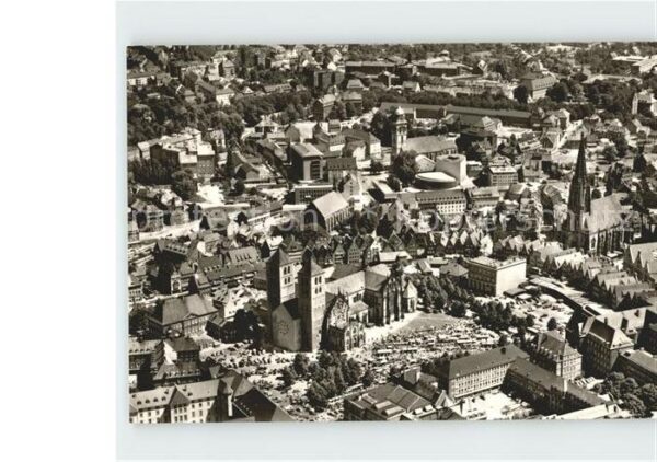 Muenster Westfalen Fliegeraufnahme Altstadt