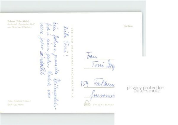 Tabarz Kurhotel Deuscher Hof Platz Friedens We – Bild 2