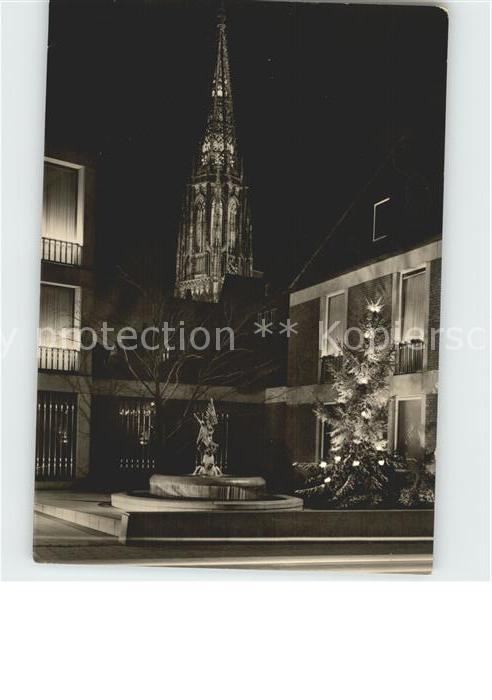 Muenster Westfalen Michaelisbrunnen Lambertikirche