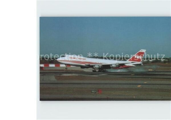 Flugzeuge Zivil TWA Trans World Airlines Boeing 747