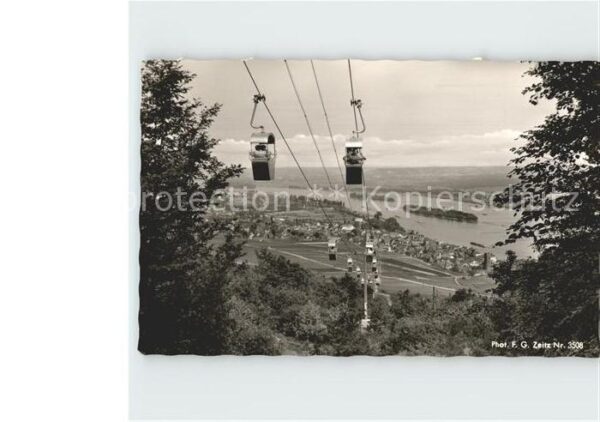 Foto Zeitz F.G. Nr. 3508 Seilbahn Rüdesheim am Rhein