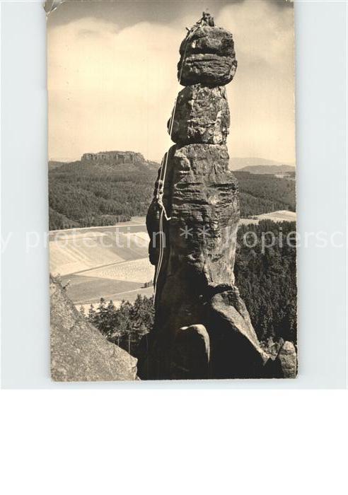 Klettern Bergsteigen Barbarine Pfaffenstein Sächsische Schwe