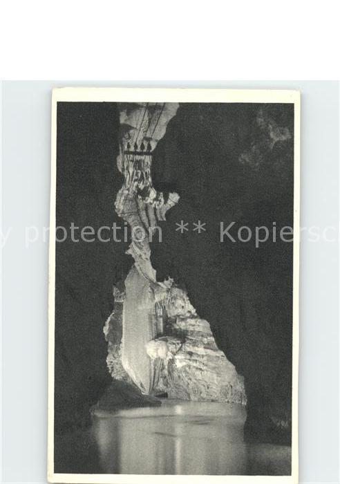 Hoehlen Caves Grottes Padirac Entree du Lac de la Pluie
