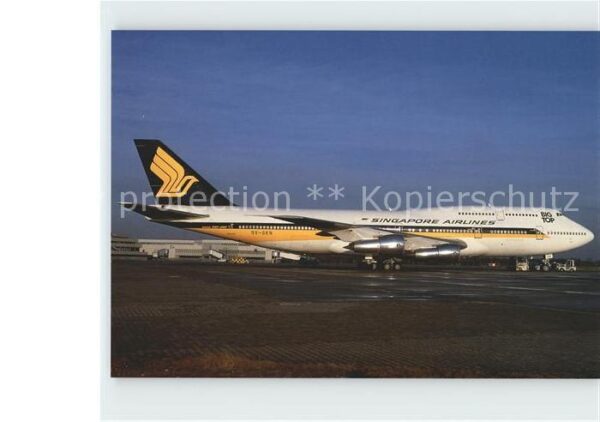 Flugzeuge Zivil Singapore Airlines Boeing 747-312 9V-SK