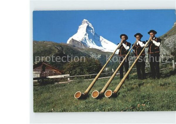 Alphorn Alphorntrio Edelweiss Zermatt Matterhor