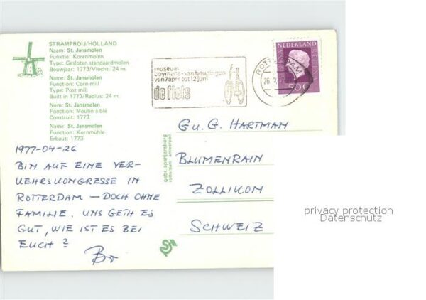 Windmuehle St. Jansmolen Stramproij – Bild 2