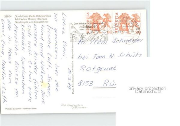 Seilbahn Geils-Hahnenmoos Adelboden Bonderspitz – Bild 2