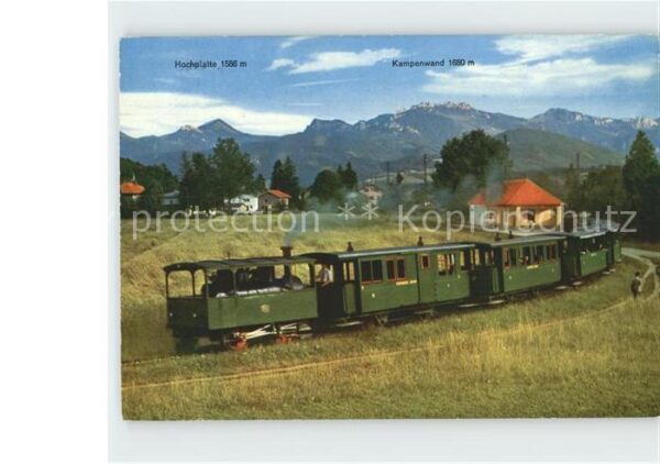 Eisenbahn Chiemseebahn Hochplatte Kampenwand