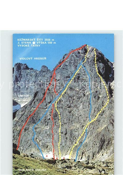 Bergsteigen Klettern Skalnata Dolina Kezmarsky Stiti Vyska V
