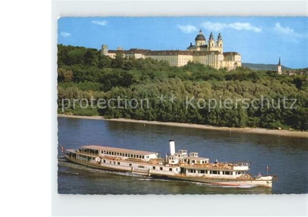 Dampfer Seitenrad Franz Schubert Stift Melk Donau Wachau
