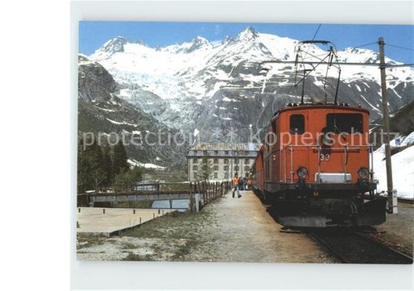 Eisenbahn Gletsch Rhonegletscher