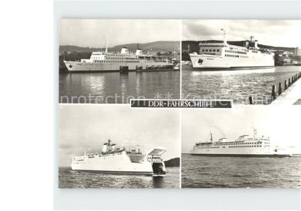 Faehre Ferry Bac Traghetto-- DDR-Fährschiffe