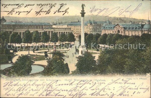 Stuttgart Schlossplatz Königsbau Hotel Marquardt