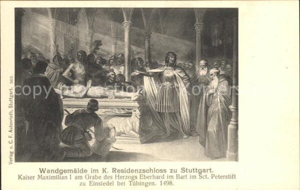 Stuttgart Wandgemälde K. Residenzschloss Kaiser M