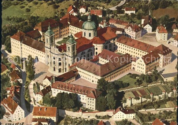 Weingarten Wuerttemberg Basilika Fliegeraufnahme