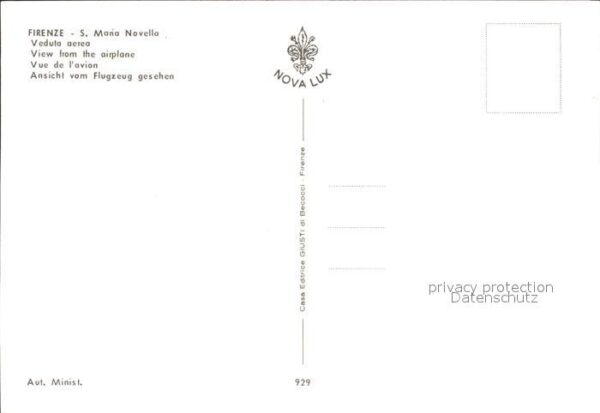 Firenze Florenz S. Maria Novella Fliegeraufnahme – Bild 2