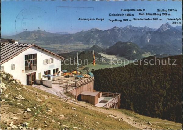 Pfronten Berghotel Breitenberg Hochplatte Säulin