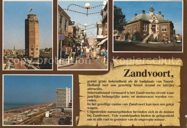 Zandvoort Holland Turm Strassenmotiv Gebäude