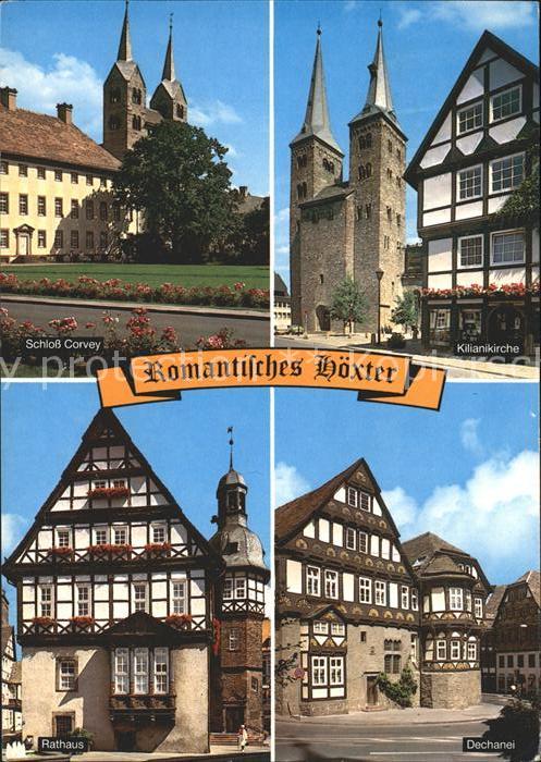 Hoexter Weser Schloss Corvey Kilianikirche Dechanei R