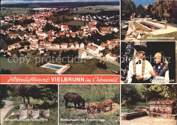 Vielbrunn Wasserretanlage Tracht Dorfbrunnen Wild