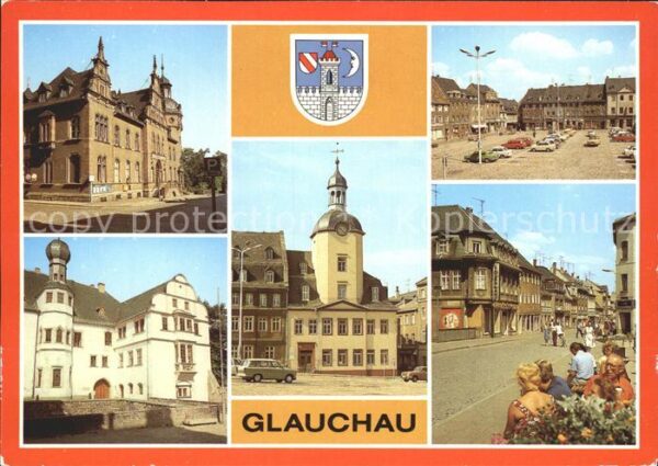 Glauchau Post Schloss Hinterglauchau Rathaus Mar