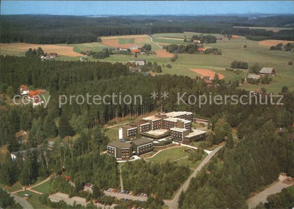 Koenigsfeld Schwarzwald Fliegeraufnahme Albert-Schweizer-Klinik