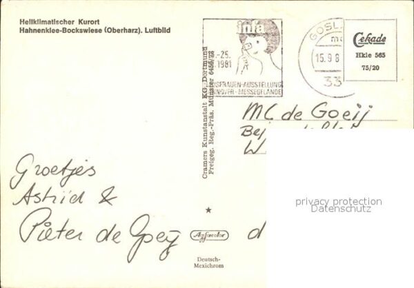 Hahnenklee-Bockswiese Harz Fliegeraufnahme – Bild 2