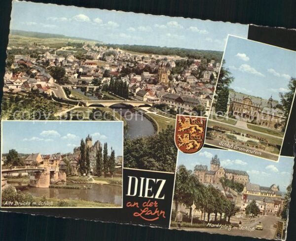 Diez Lahn Schloss Oranienstein Marktplatz Brücke