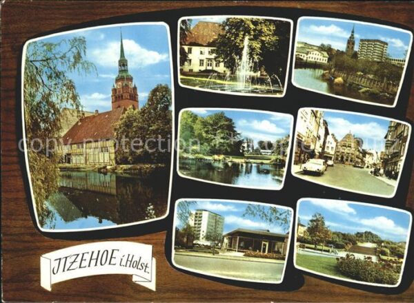 Itzehoe Brunnen Gebäude Teich