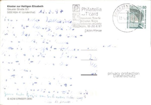Koeln Rhein Kloster zur Heiligen Elisabeth Fliegera – Bild 2