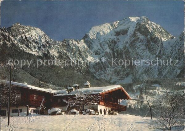 Schoenau Berchtesgaden Gästehaus Kohlhiaslhöh Kehlstein Göll