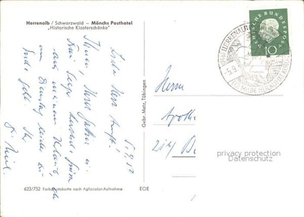 Herrenalb Bad Herrenalb Mönchs Posthotel Historische Klostersch – Bild 2