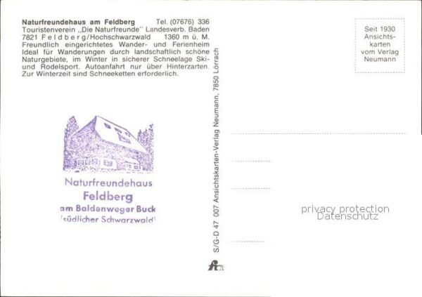Feldberg Schwarzwald Naturfreundehaus Pony – Bild 2