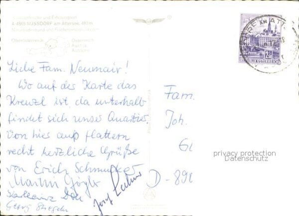 Nussdorf Attersee Fliegeraufnahme Höllengebirge – Bild 2