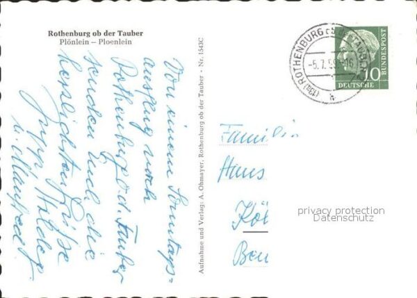 Rothenburg Tauber Plönlein – Bild 2