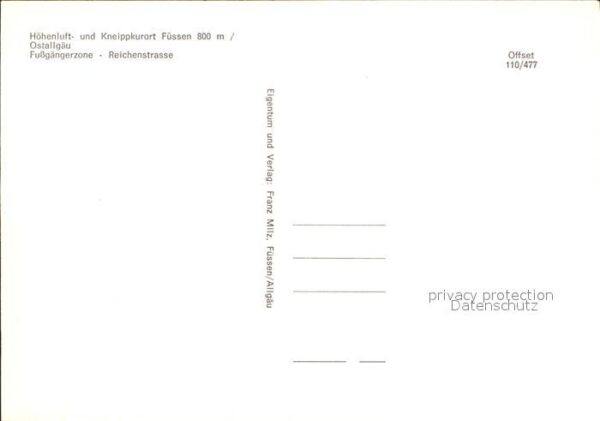 Fuessen Allgaeu Fussgängerzone Reichenstrasse – Bild 2